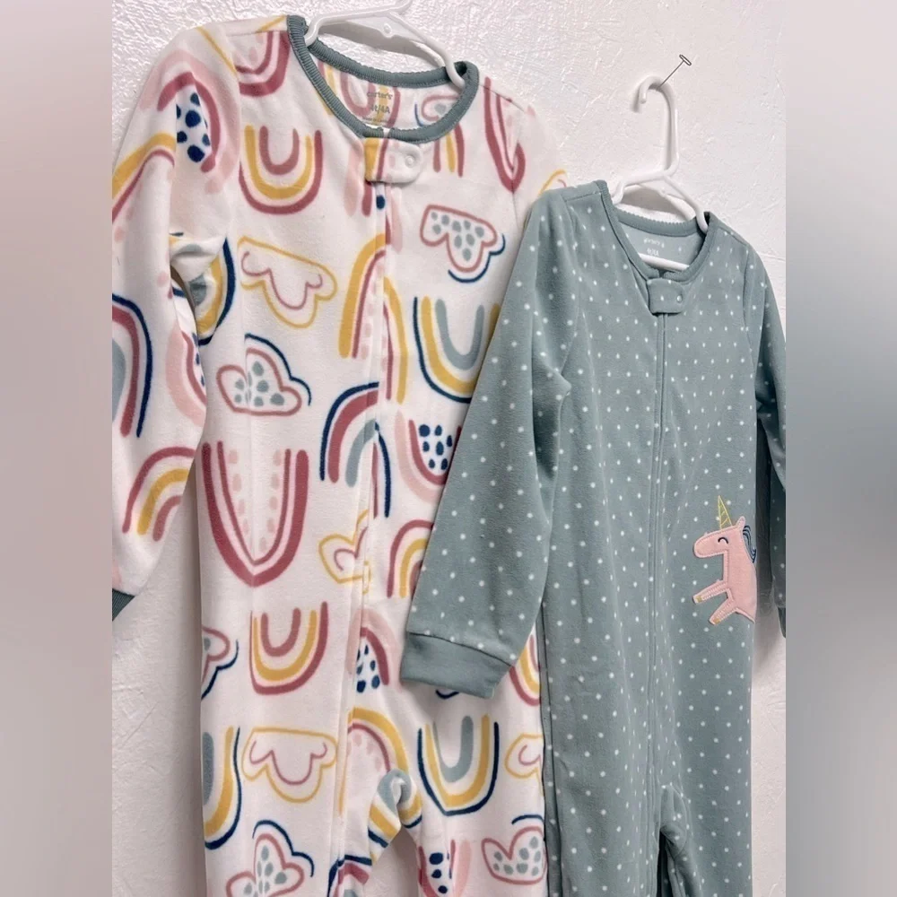 CARTER’S 2-Pack - 1-Piece Fleece Footed Sleepwear - 4T